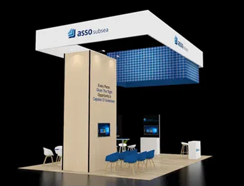 20x30 trade show booth rental design